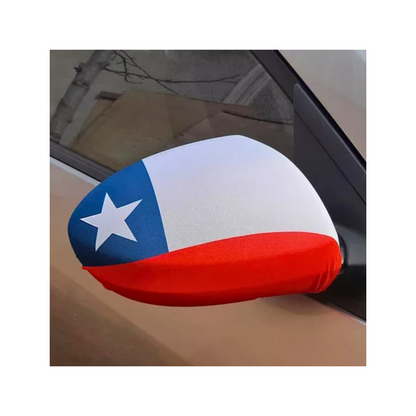 X2 Cubre Retrovisores Funda Estuche Forro Bandera Chile