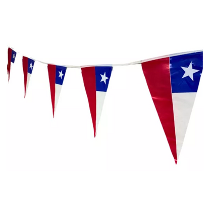 Banderines Decorativos Guirnaldas De Tela Chile 3.6mt