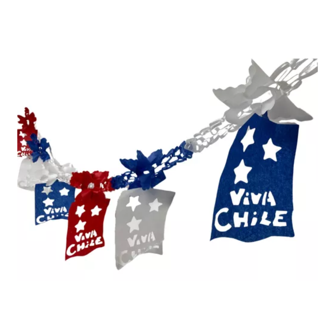 Guirnalda Chile Guirnalda Fiestas Patrias Banderas Chile 2.3m