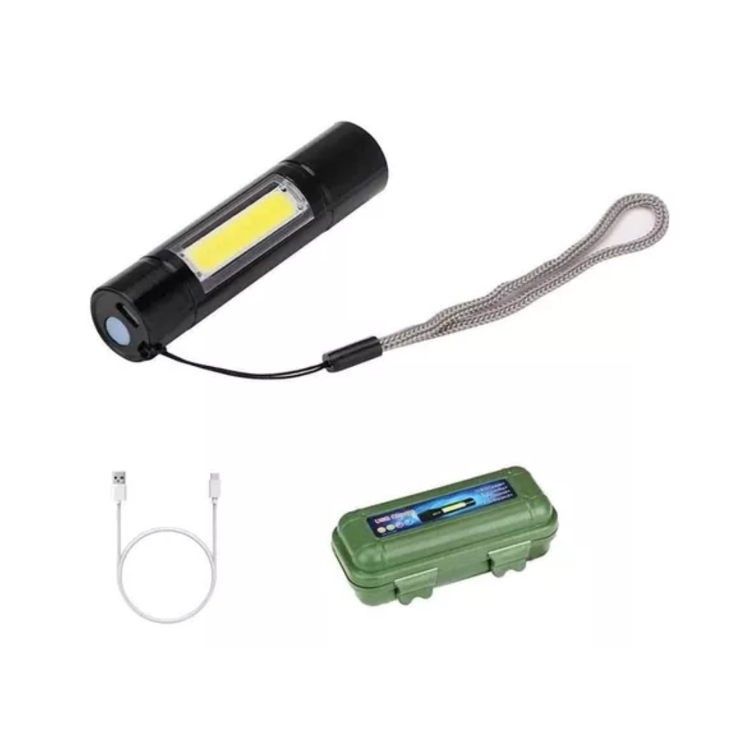 Linterna Mini Camping Linterna Recargable Usb Tactica