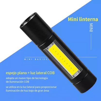 Linterna Mini Camping Linterna Recargable Usb Tactica