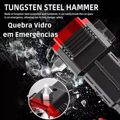 Linterna Tactica Multiuso Rompecristales Linterna Recargable