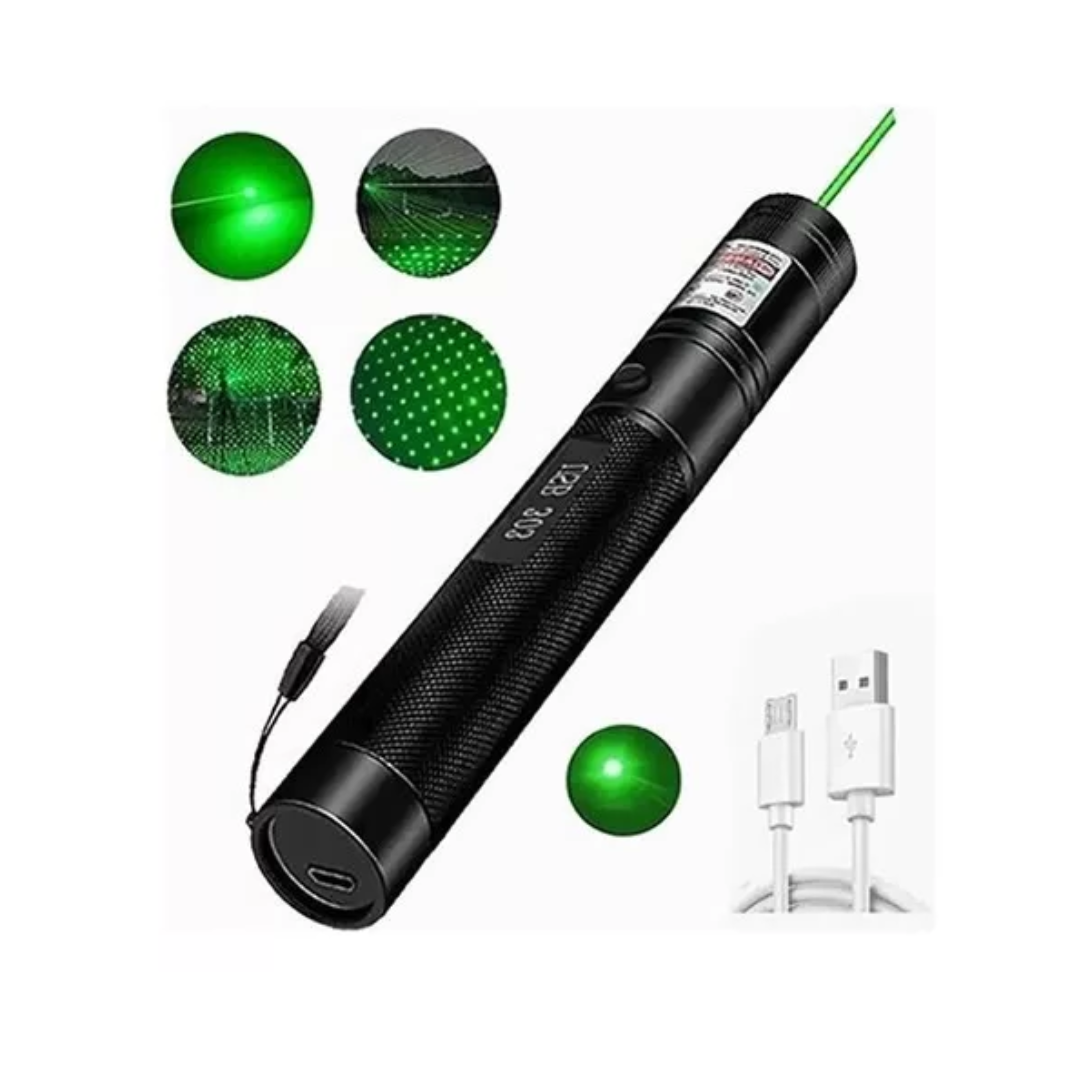 Puntero Laser Verde Recargable Muy Potente