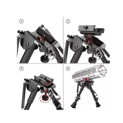 Bipode Rifle Bípode Harris Bipodes Airsoft Tactico