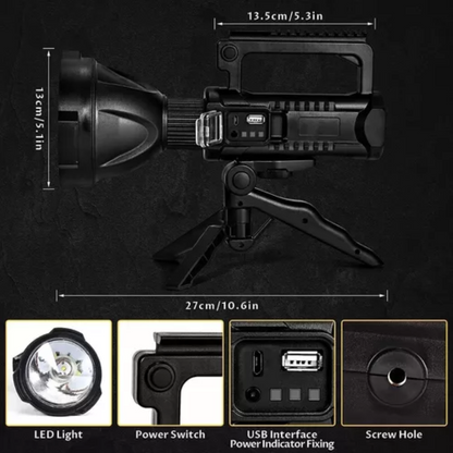 Linternas Led Potentes Recargables Usb Linterna Con Tripode