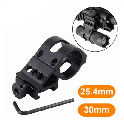 Soporte Linterna Tactica Airsoft Riel 20mm Adaptador Tactico