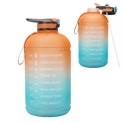 Botella Motivacional Botella Deportiva Cooler Agua 3.5 Lt