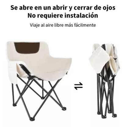 Silla Plegable Playa Silla Camping Silla Portatil 65x47x47cm.