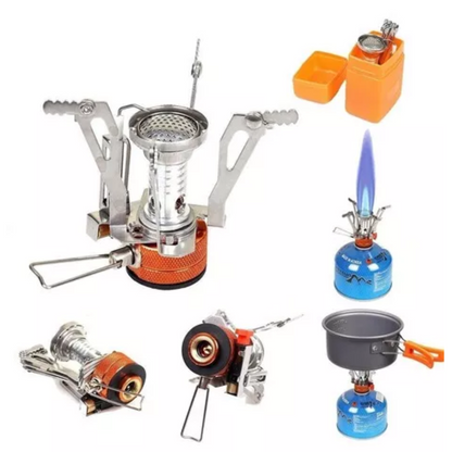 Set Ollas Camping Set Cocinilla Cubiertos Marca Campsor