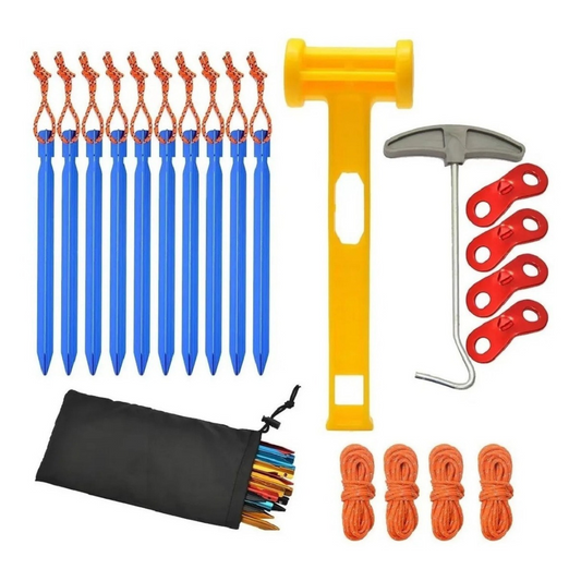 Set De Estacas Y Cuerdas Para Carpa Estacas Camping