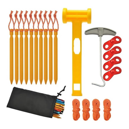 Set De Estacas Y Cuerdas Para Carpa Estacas Camping