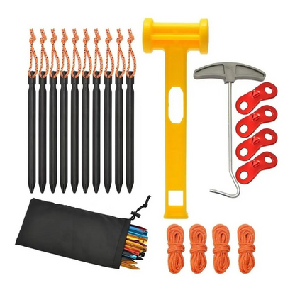 Set De Estacas Y Cuerdas Para Carpa Estacas Camping