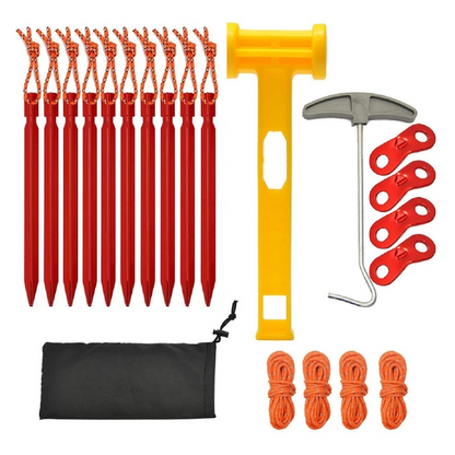 Set De Estacas Y Cuerdas Para Carpa Estacas Camping
