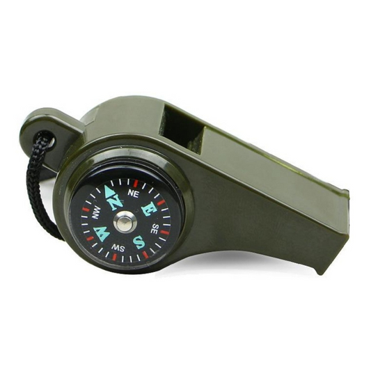 Silbato Supervivencia Brujula Militar Temperatura 3en1