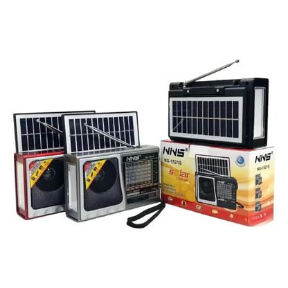 Radio Portatil Solar Linterna 8 Bandas Hifi Sd Usb Bluetooth