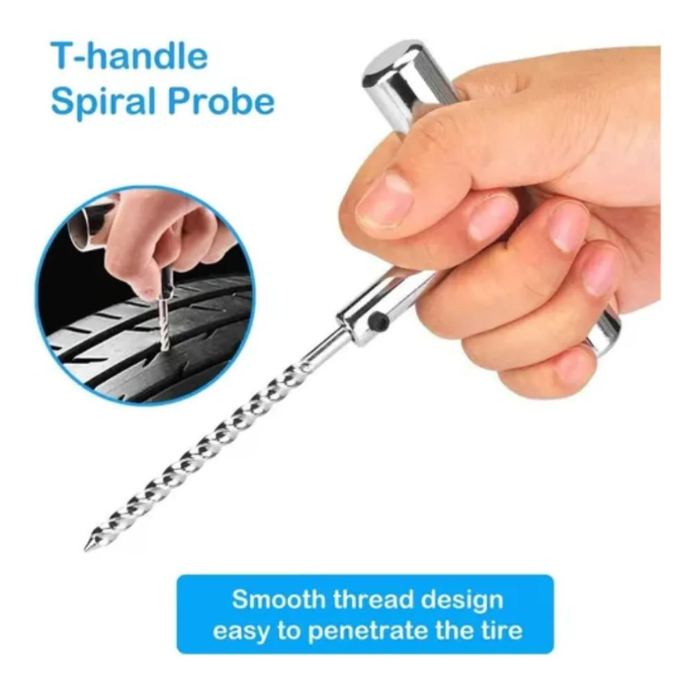 Kit Reparación Pinchazos Neumático Emergencia Auto Kit 27pcs