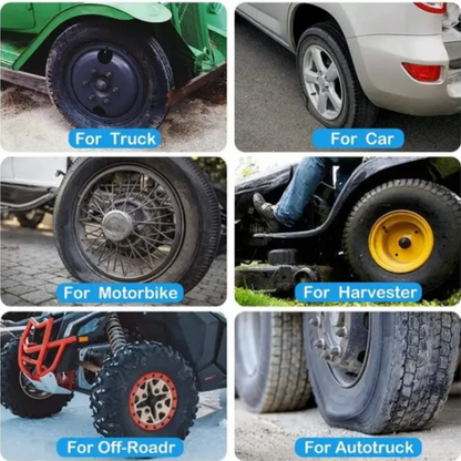 Kit Reparación Pinchazos Neumático Emergencia Auto Kit 27pcs