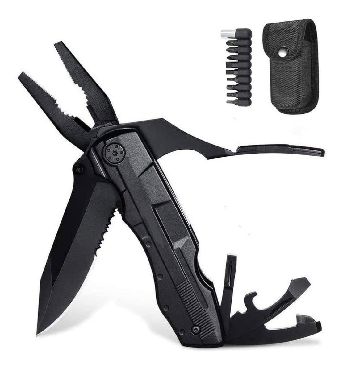Navaja Tactica Cuchillo Tactico Militar Alilicate 16en1 Blck