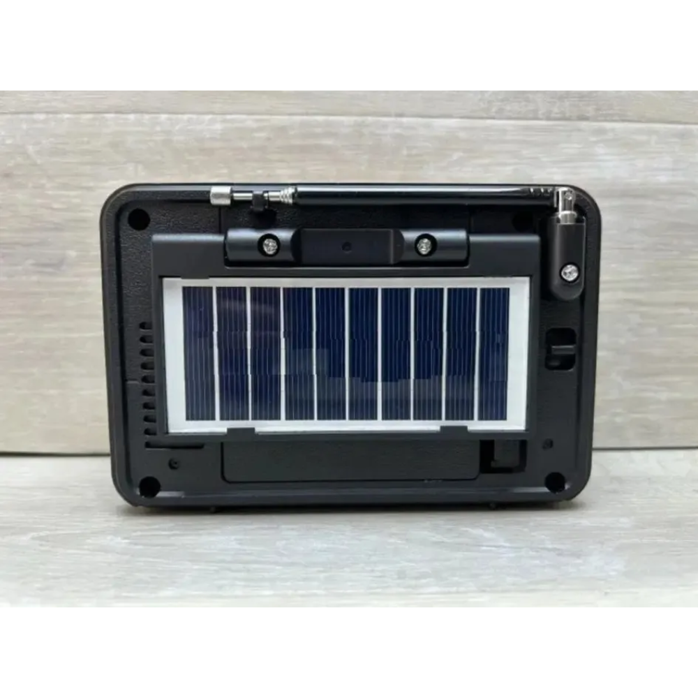 Radio Solar Vintage Am Fm Sw Bluetooth Usb Sd 3 Bandas