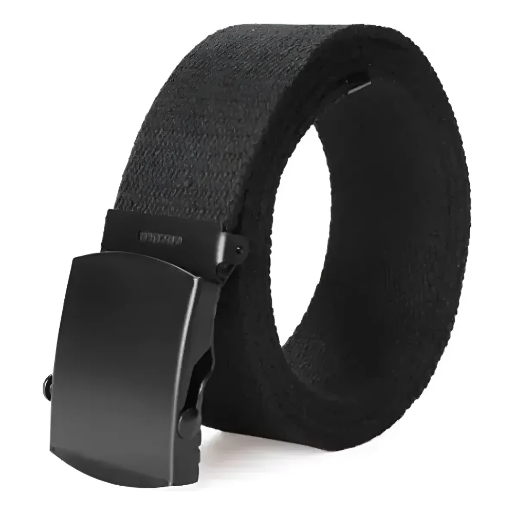 Cinturon Tactico Militar Correa Abs Hebilla Metal 120cm Negro Unica