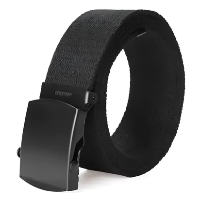 Cinturon Tactico Militar Correa Abs Hebilla Metal 120cm Negro Unica