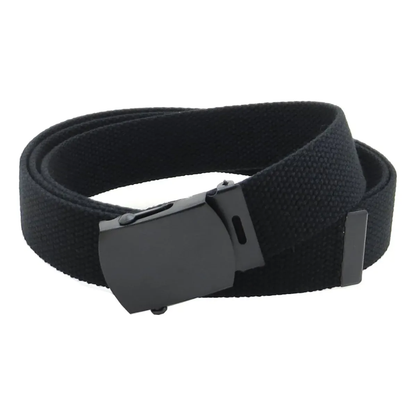 Cinturon Tactico Militar Correa Abs Hebilla Metal 120cm Negro Unica