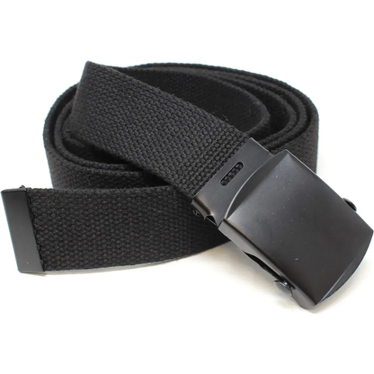 Cinturon Tactico Militar Correa Abs Hebilla Metal 120cm Negro Unica