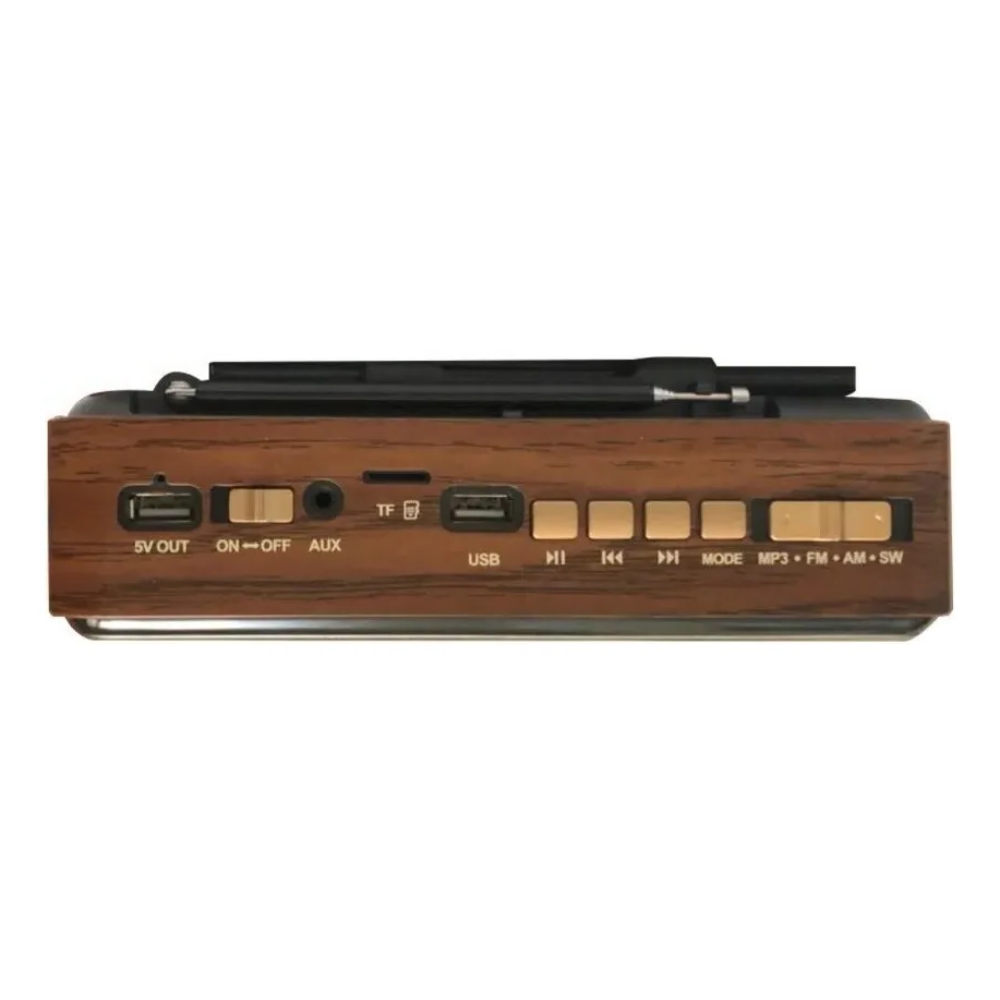 Radio Retro Am Fm Con Linterna Vintage Bluetooth Usb Solar