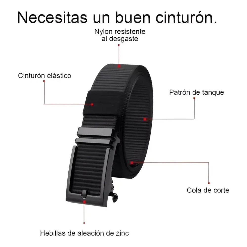Cinturon Tactico Cinturon Casual Cinturon Ajustable 120cm Unica