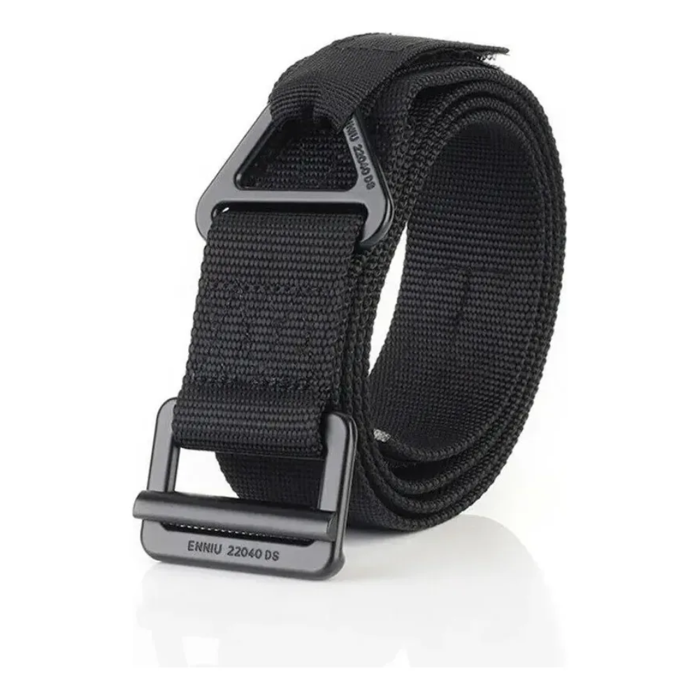 Cinturon Tactico Militar Cinturon Militar Metal Ranger Negro Lisa 120x3.8cm
