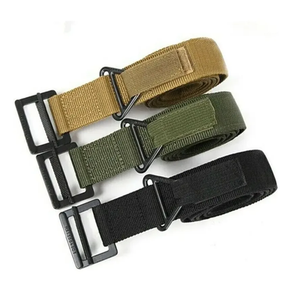 Cinturon Tactico Militar Cinturon Militar Metal Ranger Negro Lisa 120x3.8cm