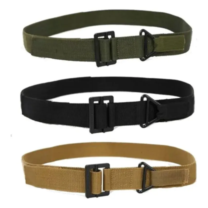 Cinturon Tactico Militar Cinturon Militar Metal Ranger Negro Lisa 120x3.8cm