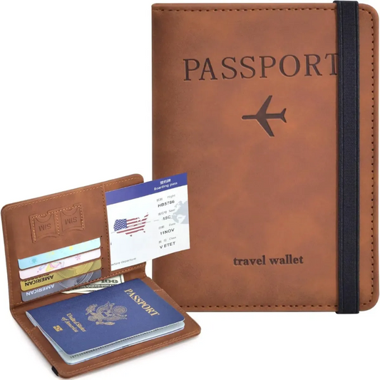Porta Pasaporte Porta Documentos Portapasaporte Viaje Rfid
