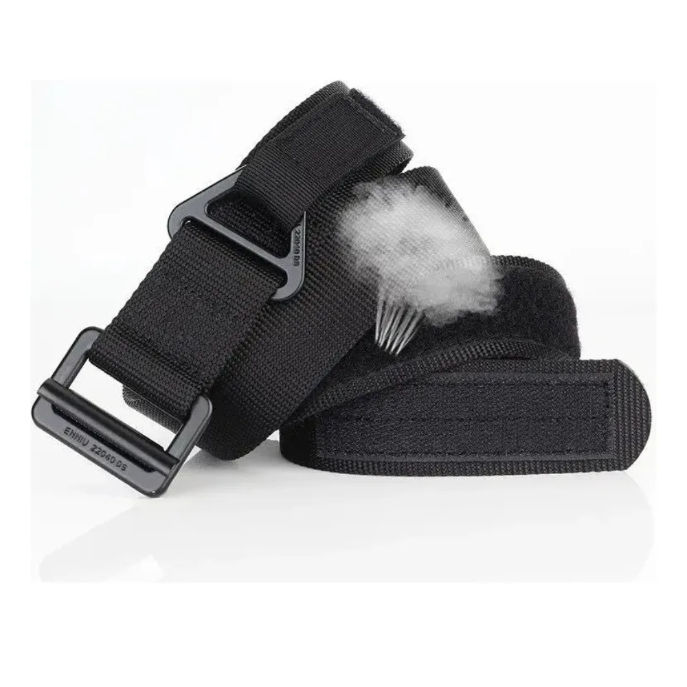 Cinturon Tactico Militar Cinturon Militar Metal Ranger Negro Lisa 120x3.8cm