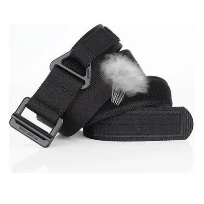 Cinturon Tactico Militar Cinturon Militar Metal Ranger Negro Lisa 120x3.8cm