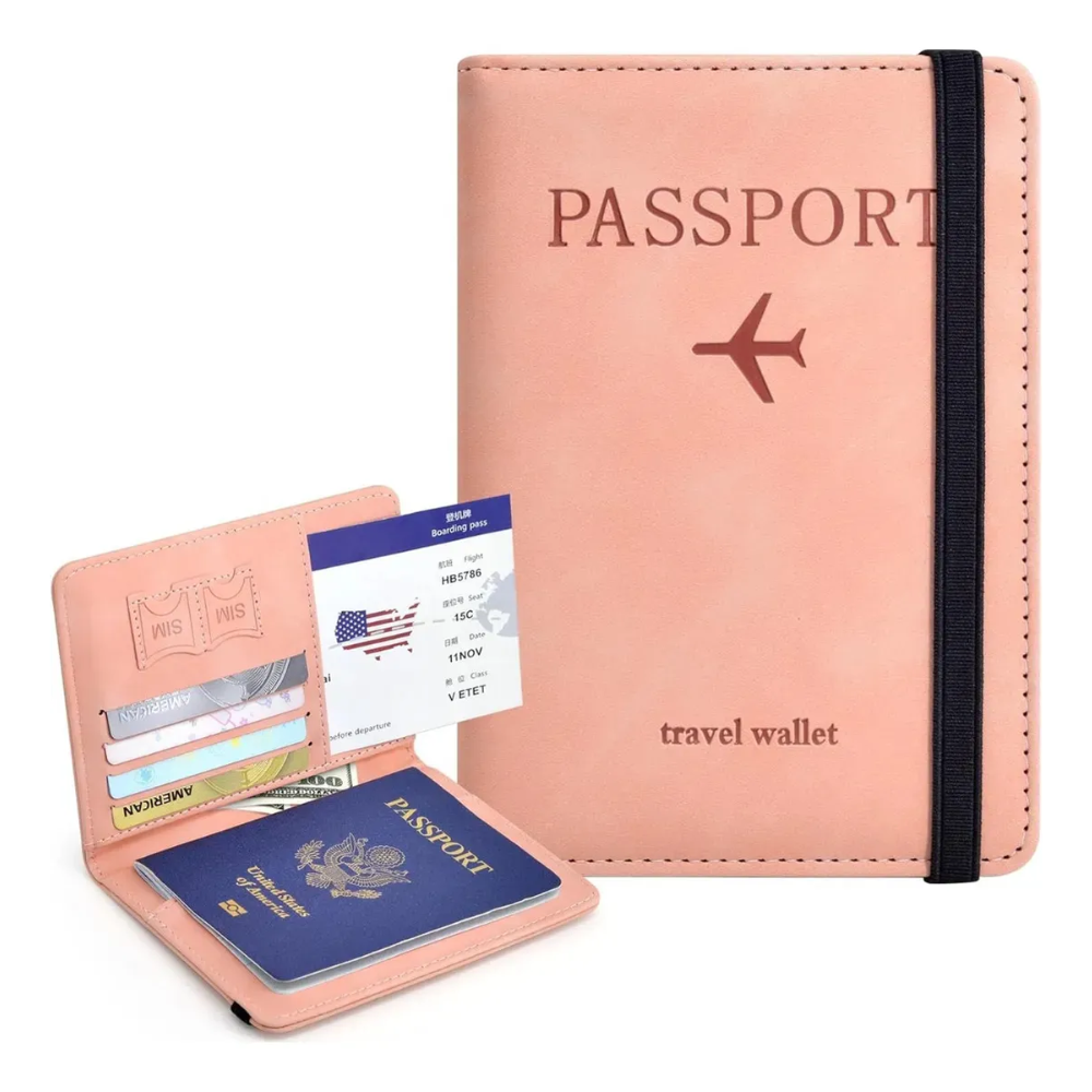 Porta Pasaporte Porta Documentos Portapasaporte Viaje Rfid