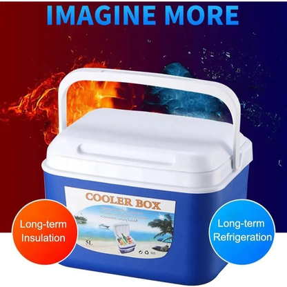 Cooler Nevera Portatil Hielera Tapa Asa Cava Camping 5lts