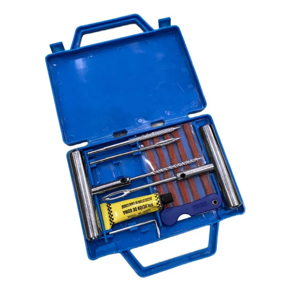 Kit De Reparacion Parches Metalico Para Neumaticos Auto Moto