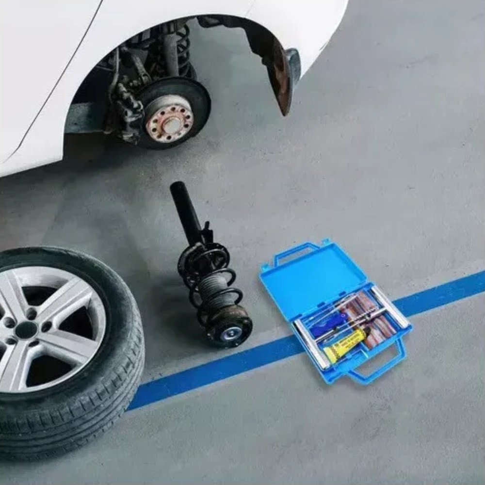 Kit De Reparacion Parches Metalico Para Neumaticos Auto Moto