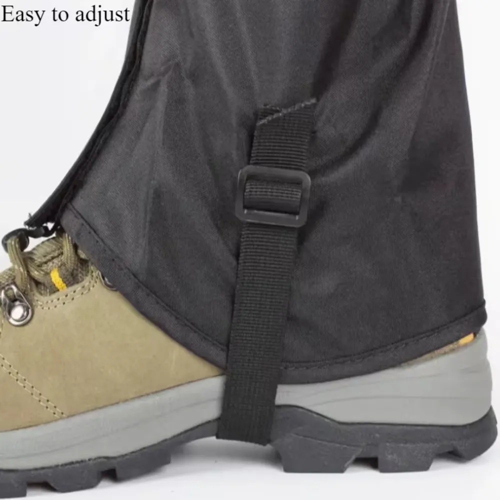 Par De Polainas Impermeables Profesionales Para La Nieve Naranja Y Negro