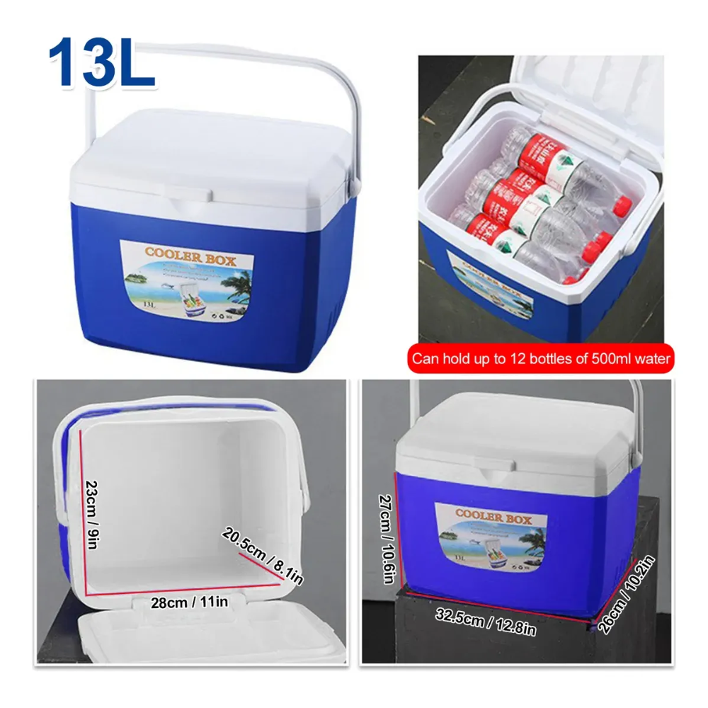 Cooler Nevera Portatil Hielera Tapa Asa Cava Camping 13lts