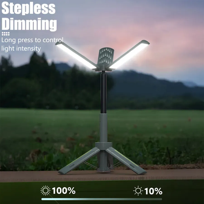 Linterna Recargable Lampara Tripode Retractil Camping 100cm