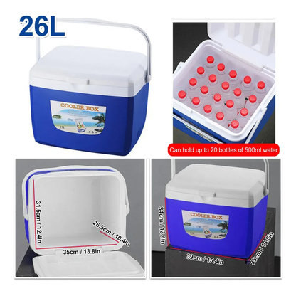 Cooler Nevera Portatil Hielera Tapa Asa Cava Camping 26lts