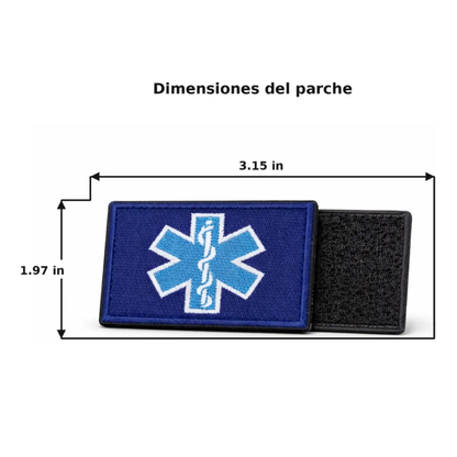 Parche Medico Parche Velcro Bordado Tela Parche Medico
