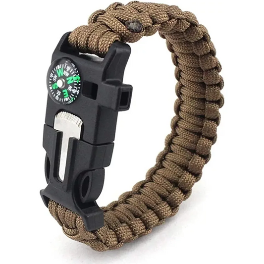 Pulsera Paracord Treking Y Escalada Supervivencia 5 En 1