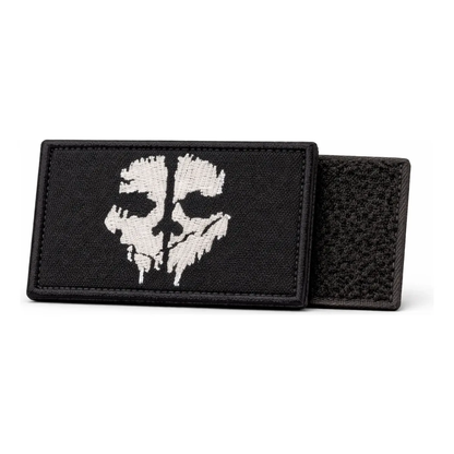 Parches Tacticos Airsoft Parche Airsoft Velcro Ghost Negro
