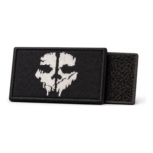Parches Tacticos Airsoft Parche Airsoft Velcro Ghost Negro