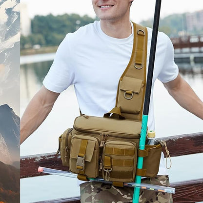 Bolso Pesca Bandolero Pesca Banano Caza Bolso Porta Caña