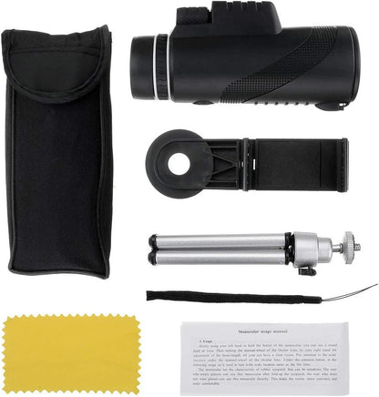 Kit Monocular + Porta Celular Monocular 40x60 Profesional
