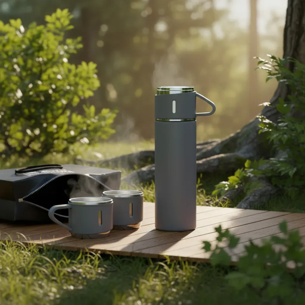 Set Termo 500ml Vasos De Cafe Termico Agua Caliente Fria